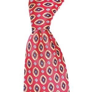 JoS A Bank Men’s 59L Red  Paisley Silk Tie